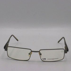 Jhane Barnes Gun Metal Rectangle Mens Vintage Glasses Handmade 54 18 140